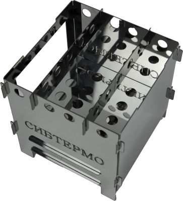 Печь щепочница "СИБТЕРМО" из нержавеющей стали